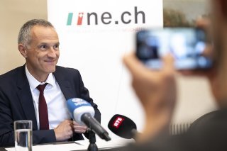 Le conseiller dEtat neuchatelois Laurent Kurth s'est retrouvé devant la presse, mercredi.